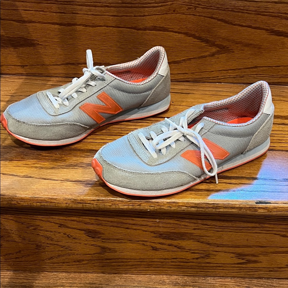 New Balance 410 Women's Sneakers in Gray and Orange